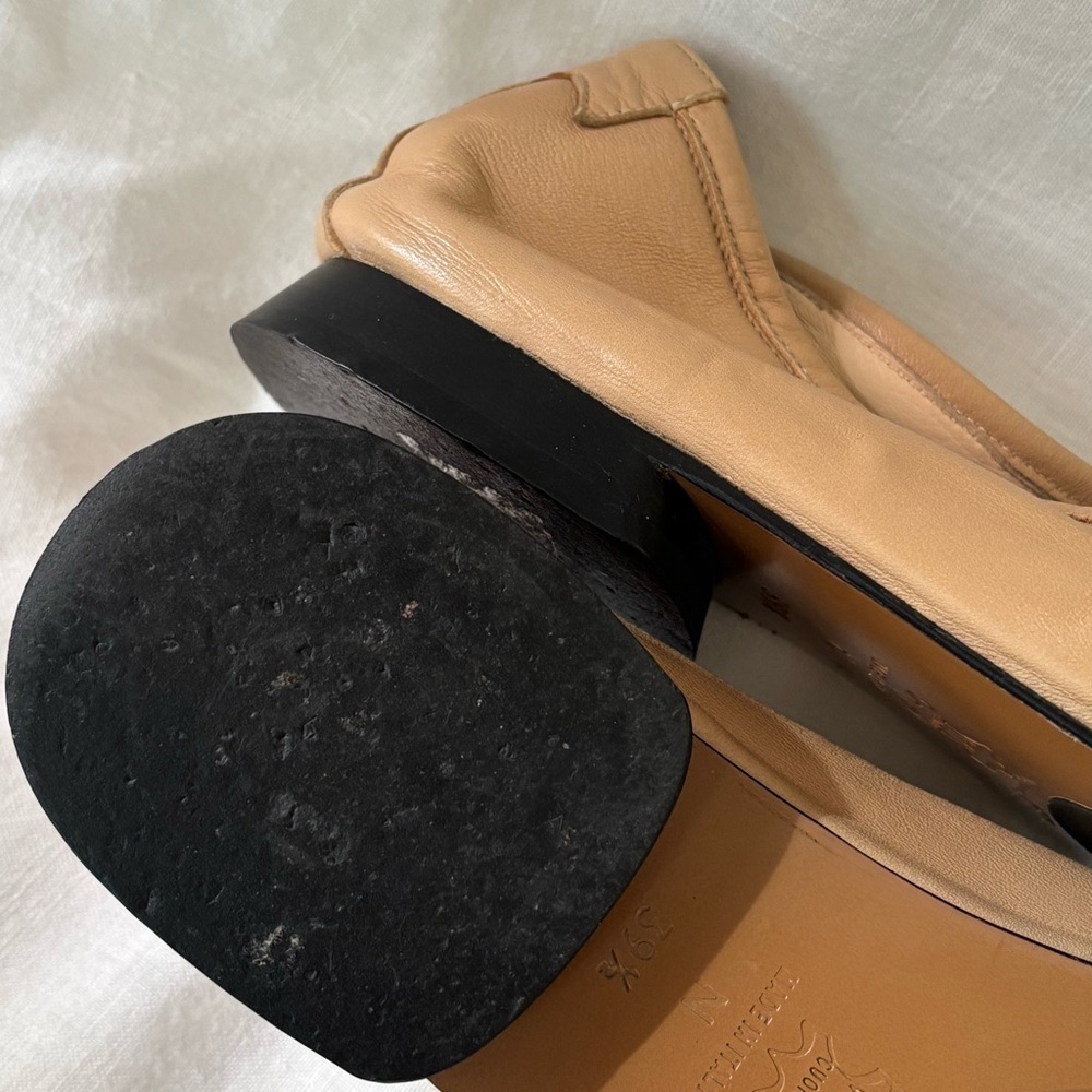 Taryn Rose Women's Camel Leather Flats. Made in Italy size 39.5 - Picture 7 of 9